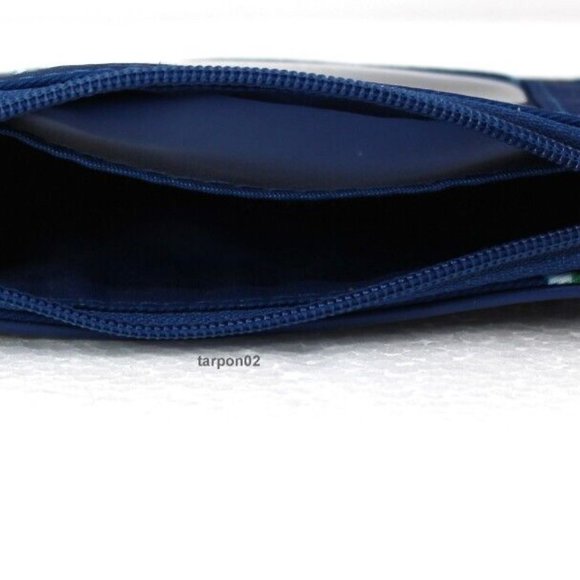 ban.do Card ID Floral Holder Case + Key Fob Chain Navy Blue   NEW - Picture 4 of 5